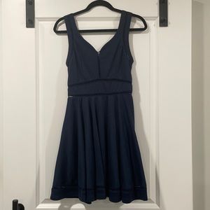 Navy blue, Fit and flare dress from Francesca’s.